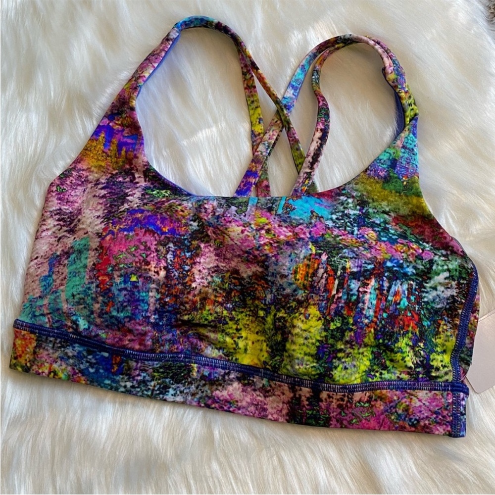 NWT Seawheeze 2019 Lululemon Energy Bra Electric Jungle Monet (ECJM) Size 6 RARE